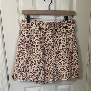 Ann Taylor Pink High Waist Pleated Skater Shorts